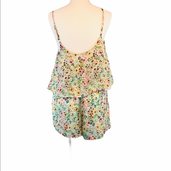 Poetry Strappy Romper Shorts  Floral Ruffle size M - Picture 2 of 10